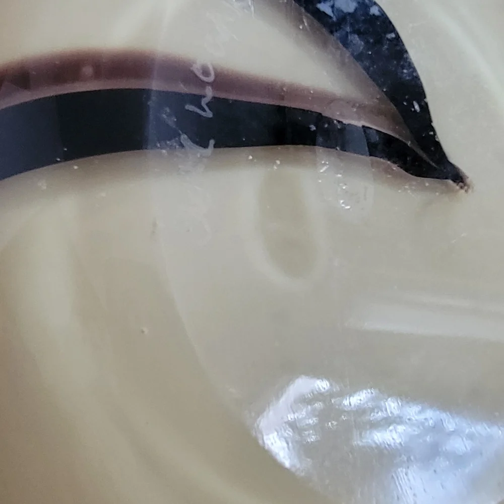 vtg‎ hand blown glass vase 10